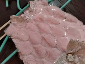 Cute Pink Party Net Dress