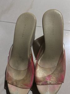 Melange Clear Slide Sandals