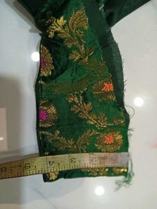 Green Floral Blouse