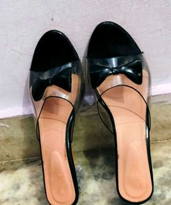 Black Transparent Sandal