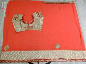 🇳🇿💫❤️ Elegant Coral Saree