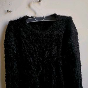 Fuzzy Black top/dress