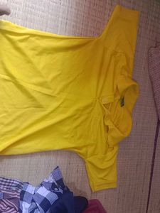 Yellow Casual t Shirt