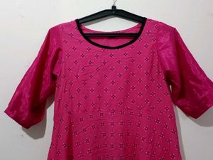 Pink Printed Dress
