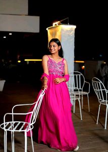 Elegant Pink Ethnic Gown