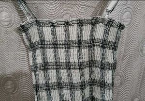 Plaid Ruffle Crop Top