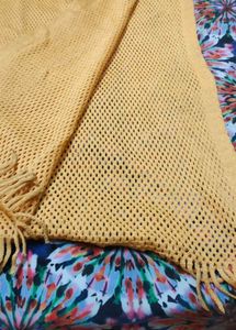 Yellow Scarf with Fringe