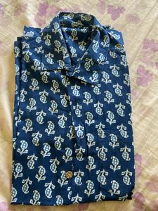 Blue Floral Print Shirt