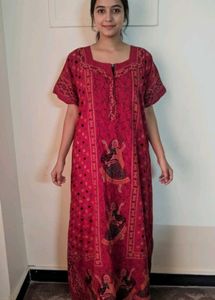 xxl size New and unused Red Printed Nighty