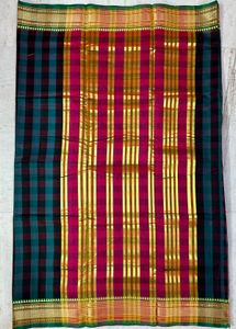 Brand New Trendy Check Saree
