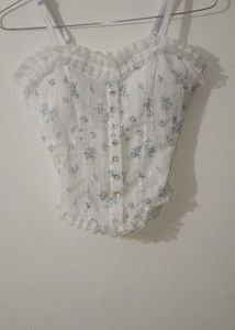 White Corset Top
