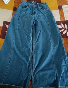Wide Leg Denim Jeans