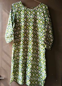 Green Patterned Kurti