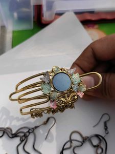 Earrings and Hair Clip Set