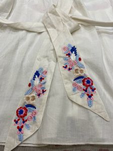 Bohemian Embroidered White Top