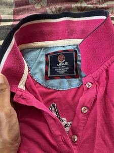 Pink Polo Top