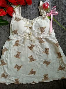 Sale!!!!!!! Teddy Bear Print Sleevless Top