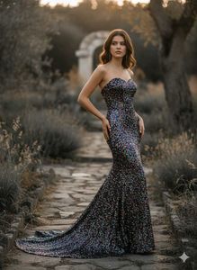 Stunning Sequin Evening Gown