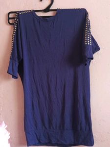 Blue Embellished Top
