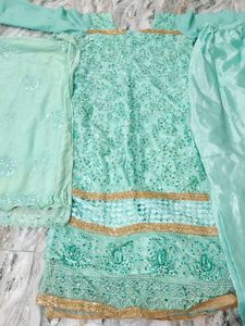 Elegant Sea Green Salwar Suit