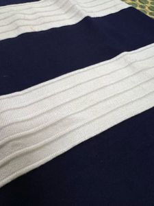 Navy &amp; White Striped Bodycon