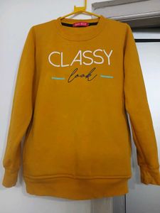 Classy Look Mustard Sweatshirt