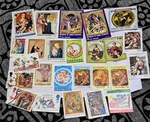 1970-80s Vintage CHRISTMAS Stamp Collection