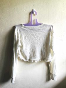 BRAND NEW CROP TOP WHITE