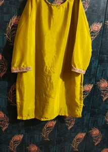 Elegant Yellow Sharara Suit with parsh and duppata