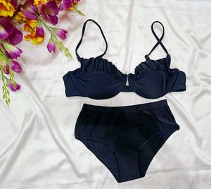 🇭🇲💫🔥black imported bra penty set
