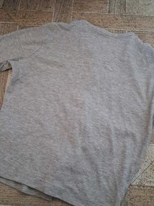 Cute Grey Long Sleeve Top,