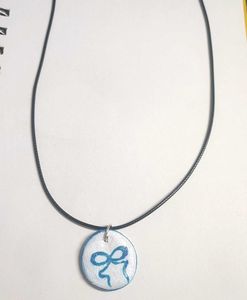 Blue Coquette Cord Necklace 🎀🌷