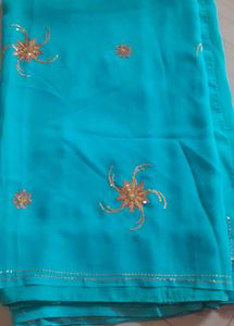 Blue Saree