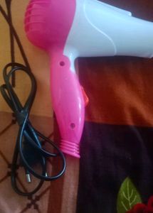 Pink & White Hair Dryer