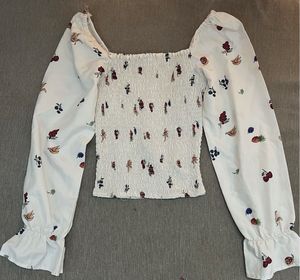 Floral Print Crop Top