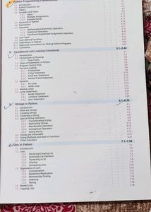 Computer Science Python Class 11