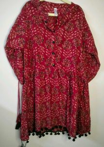 Floral Print Tunic Top
