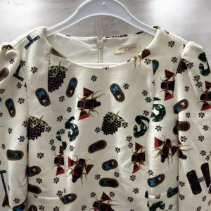 Patterned Mini Dress