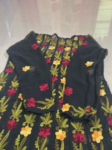 Elegant Embroidered Ethnic Gown