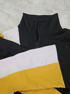 This is Crop Top Kinda Sweatshirt. Hosiery Ble