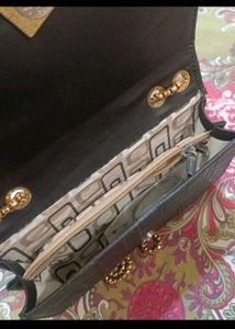 Black Bag With Golden Chain