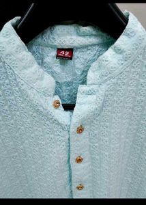 Embroydery sequence work kurta