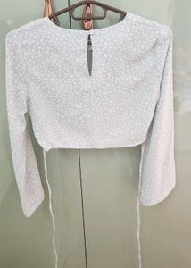 Floral Tie-Back Crop Top