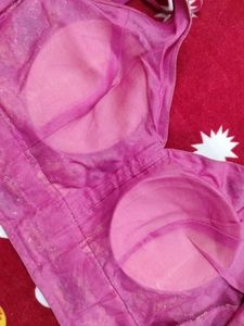 Floral Print Readymade Saree Blouse