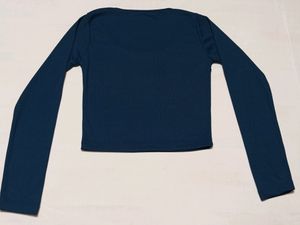 Navy Blue Bodyfitted Top