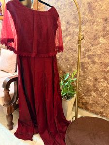 Elegant Maroon Gown