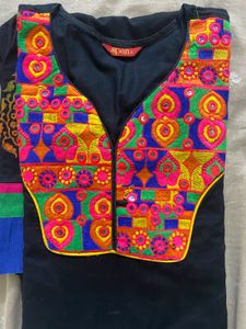 Black Oragne Kurti