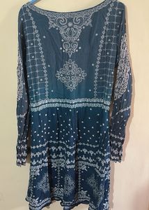 Label Ritu Kumar Blue printed Dress/Tunic
