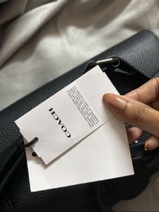 Coach Black Tabby Medium (first Copy)