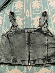 Denim Sleeveless Top